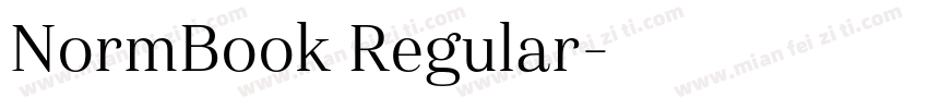 NormBook Regular字体转换